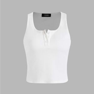 Cider cropped classic ribbed tee - size S